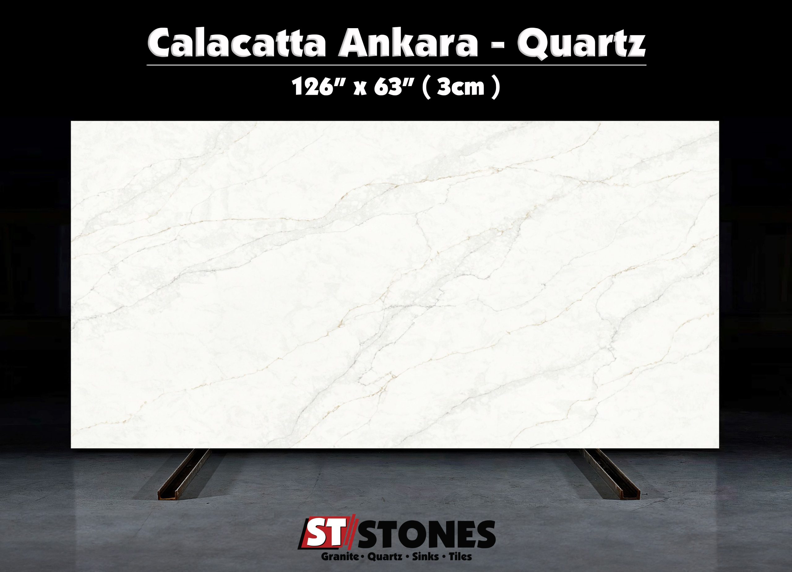 Calacatta Ankara Quartz 3CM